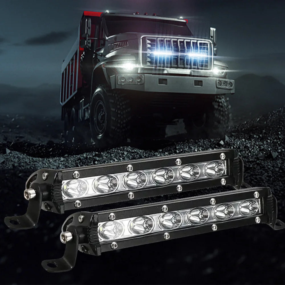 1PCS 18W 6 LED Light Bar DC 12-60V Off Road Led Light Bar Spot Light