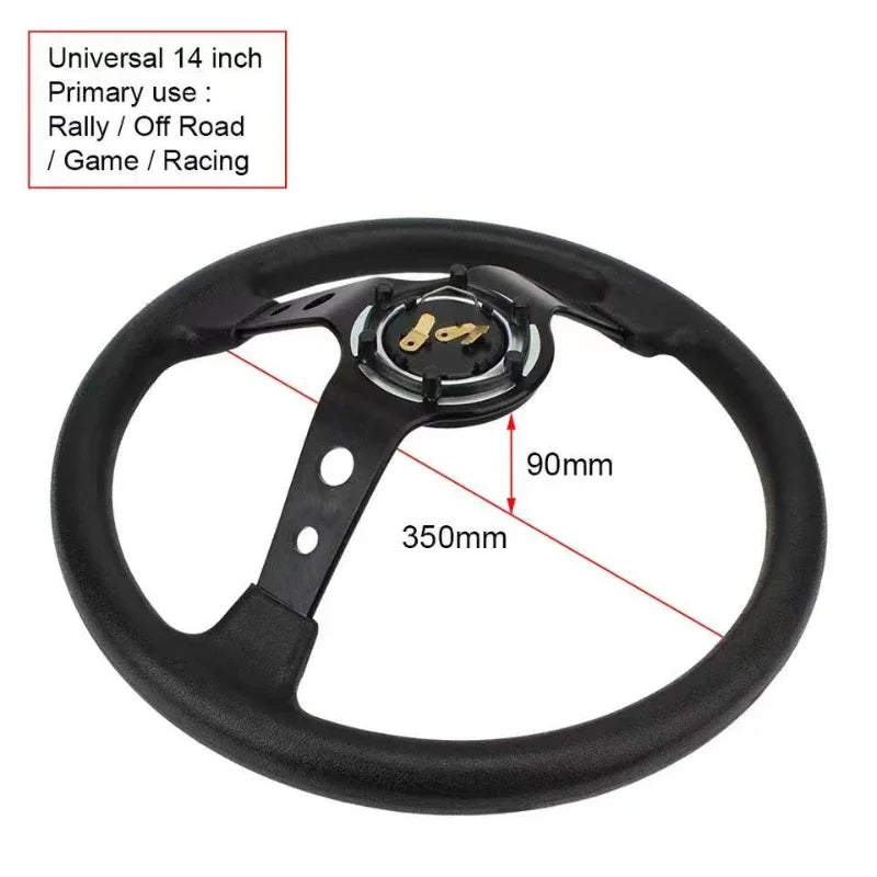 Sports Drift Improved Steering Wheel 14 Inches350 Millimeters Suitable