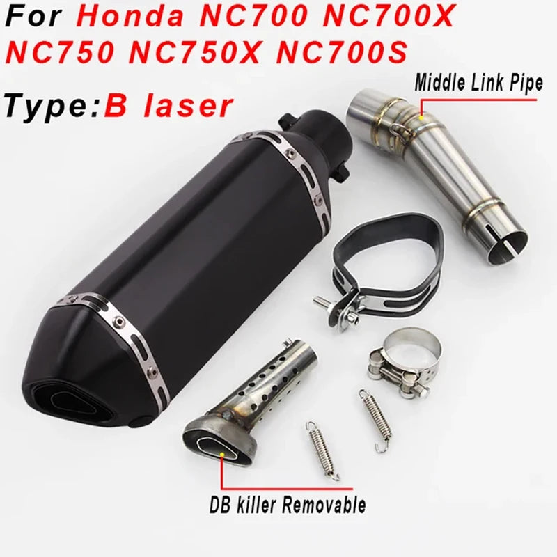 Slip On For Honda NC700 NC700X NC750 NC750X NC750S Motorcycle Exhaust