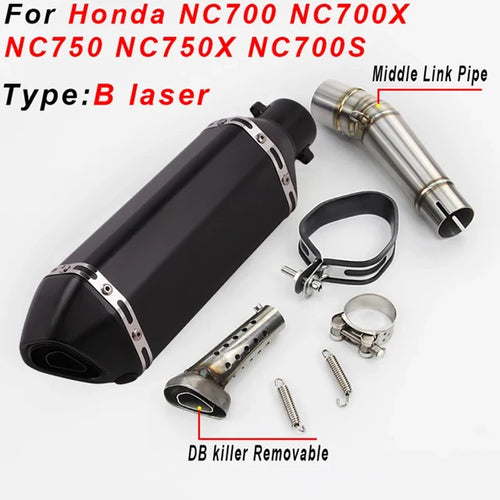 Slip On For Honda NC700 NC700X NC750 NC750X NC750S Motorcycle Exhaust