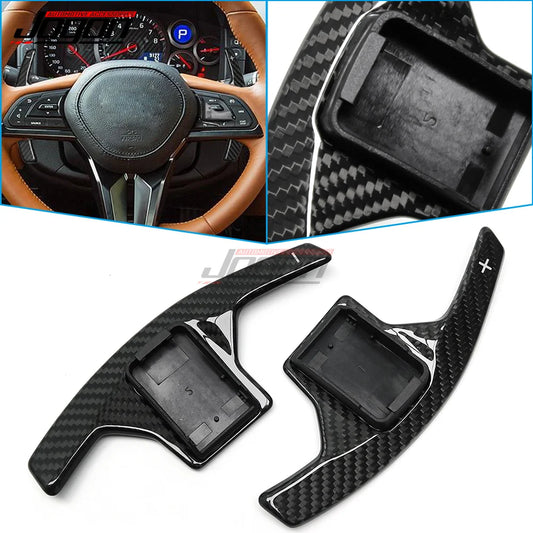 Replace Real Carbon Fiber Steering Wheel Paddle Shift For NISSAN GT-R