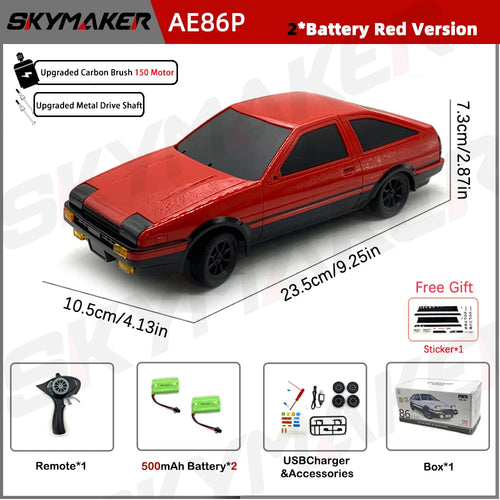 1:18 AE86 Model LD1801 RX-7 FC LD1802 RC Drift Car 1/18 2.4G Remote