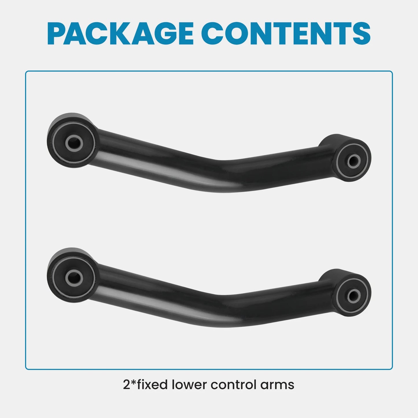 2x Front Lower Control Arms 413mm for 3" - 4.5" for Jeep Cherokee XJ