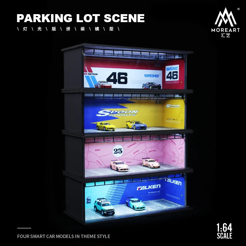 Timemicro+MoreArt 1:64 spoon light version garage assembly scene