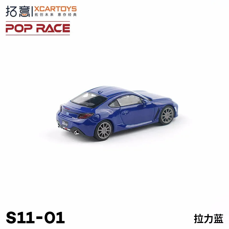 XCarToys x  Pop Race 1:64 BRZ Blue Diecast Model Car