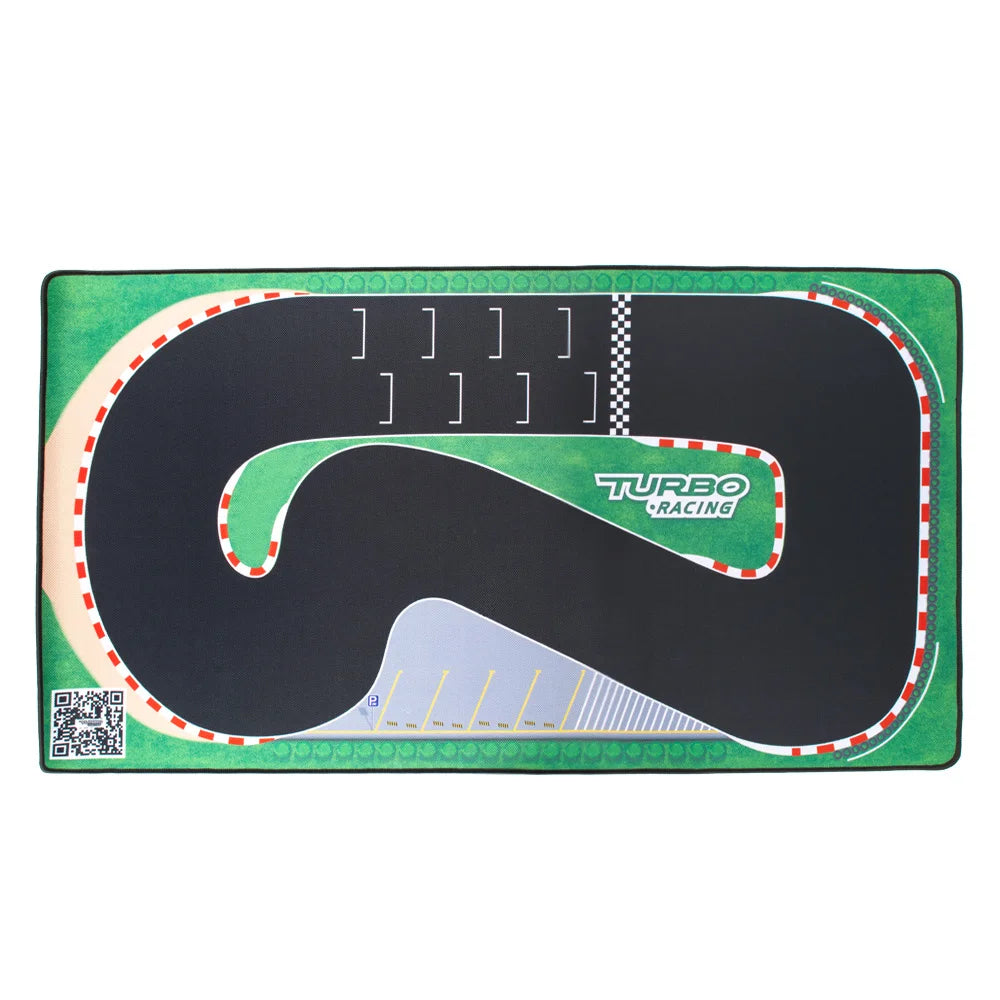 160x90cm 180x80CM Portable Turbo Racing Rubber Mat Track 1:76 RC Mini