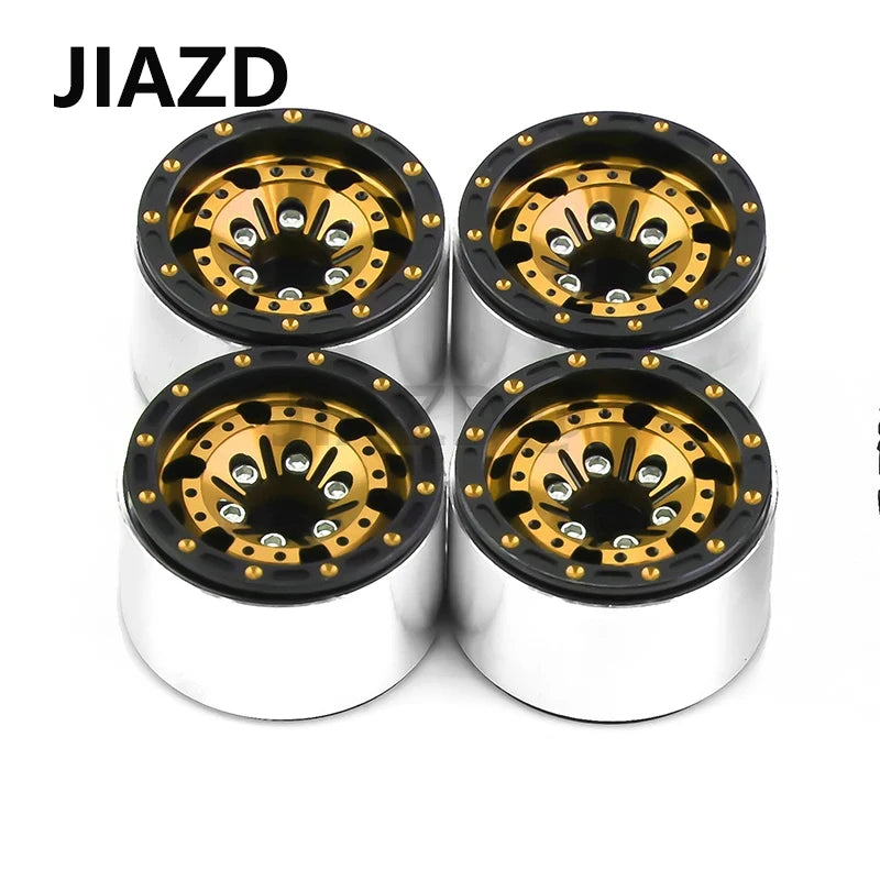 4PCS TRX4M 1.0'' Metal Wheels Upgrade Hub Rim for 1/18 RC Crawler Car