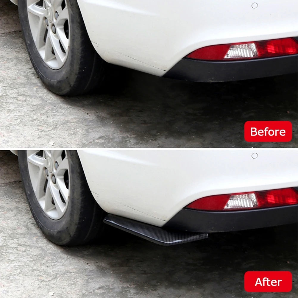 2pcs Rear Bumper Splitter Lip Diffuser Canard Spoiler Body Kit