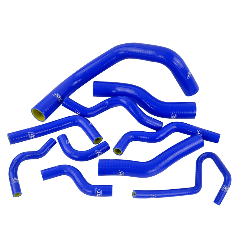 LIZHI RACING - 10PC Blue Silicone Radiator Hose Kit for Nissan Silvia