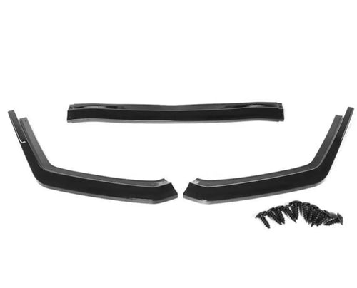 3Pcs Carbon Look Car Front Bumper Splitter Lip Chin Spoiler Diffuser