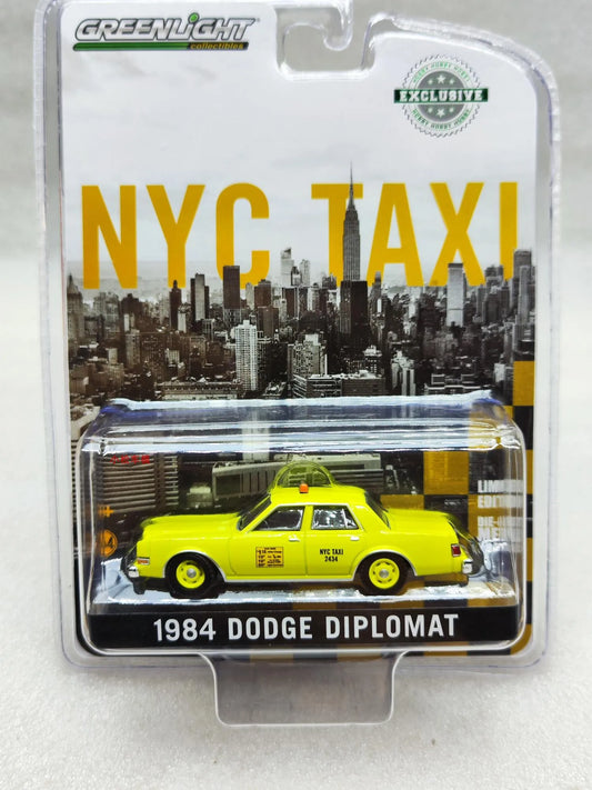 1:64 1984 Dodge Diplomat- NYC Taxi  Diecast Metal Alloy Model Car Toys