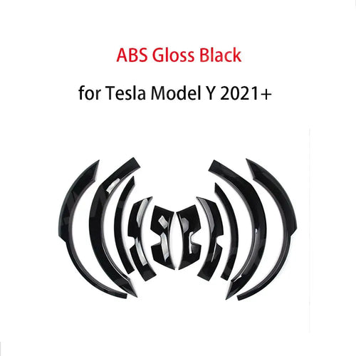 ABS Car Fender Flares Wide Body Wheel Eyebrow for Tesla Model Y 2021+