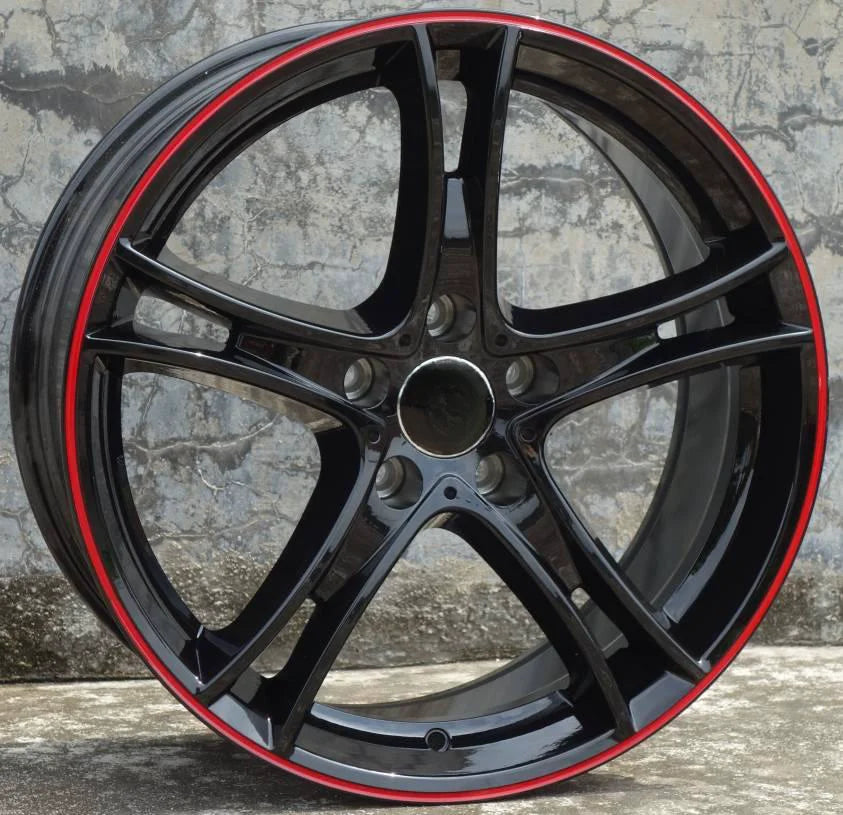 Red Lip 19 Inch 5x112 5x120 Car Alloy Wheel Rims Fit For BMW 3 5 7 8