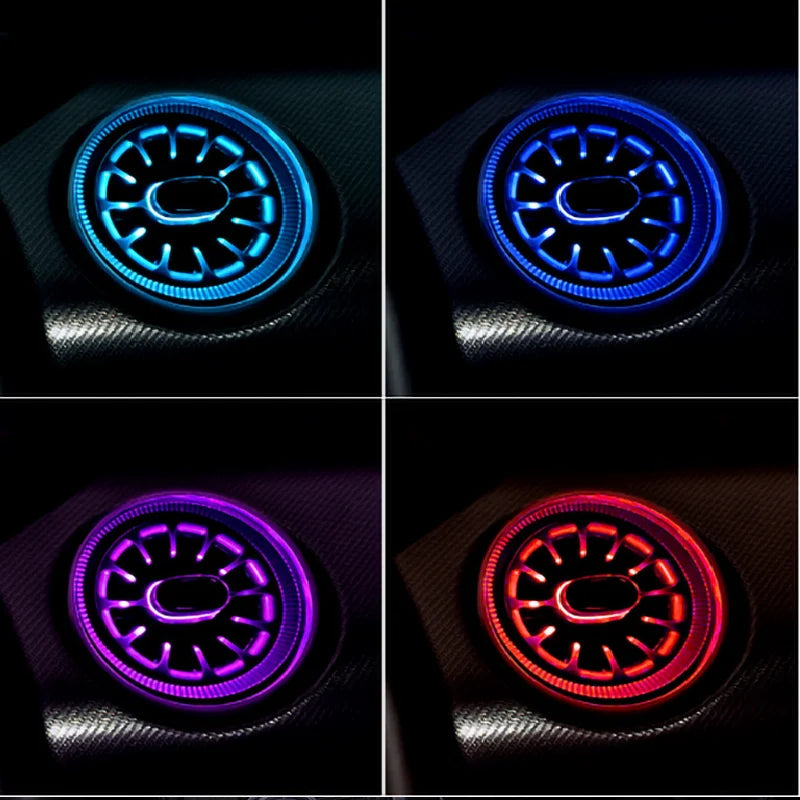 64 colors LED Vents Ambient light For Ford Mustang 2015 2016 2017 2018