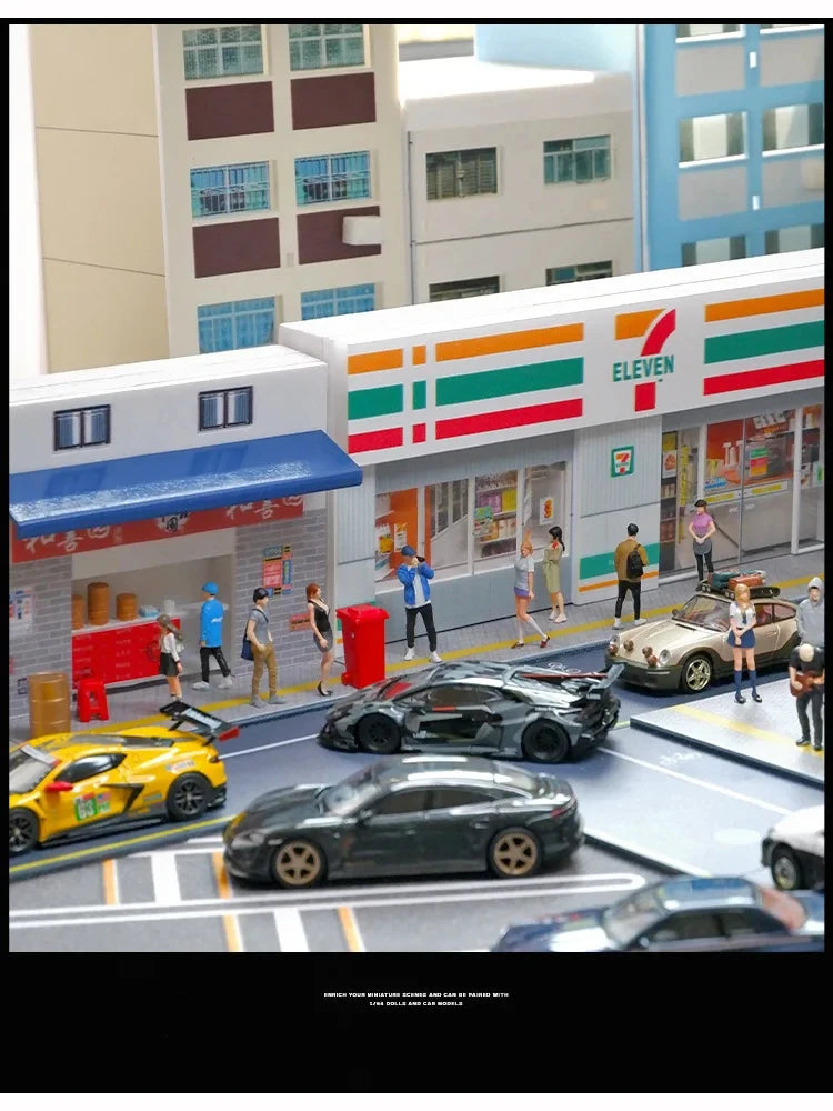 1/64 Scale Simulate Miniature Convenience Store Supermarket