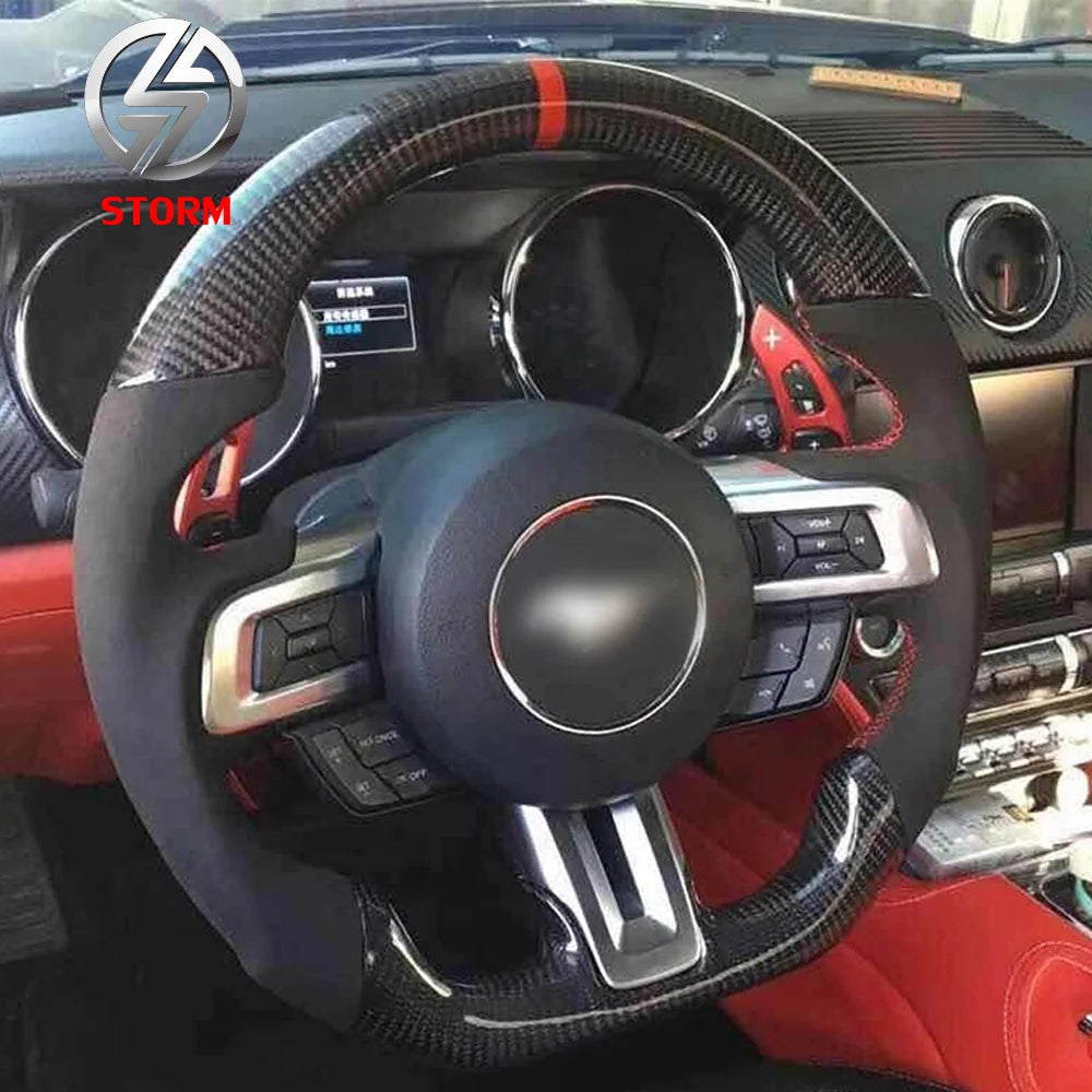 Wholesale custom car racing steering wheel for Ford mustang 2015