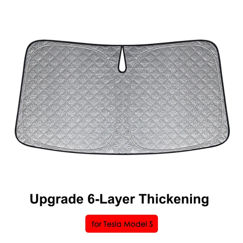 Upgrade 6 Layer ModelY Car Windshield Sun Shade For Tesla Model 3 Y S