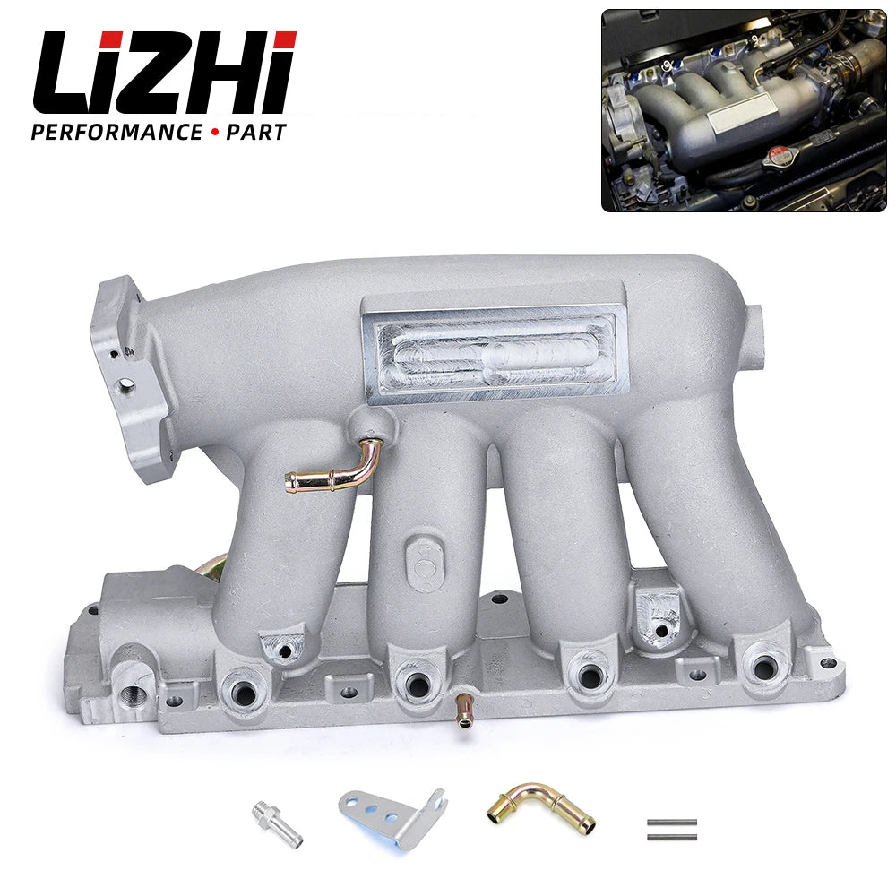 LIZHI - Aluminum Intake Manifold For 06-11 Honda Civic 04-08 Acura TSX