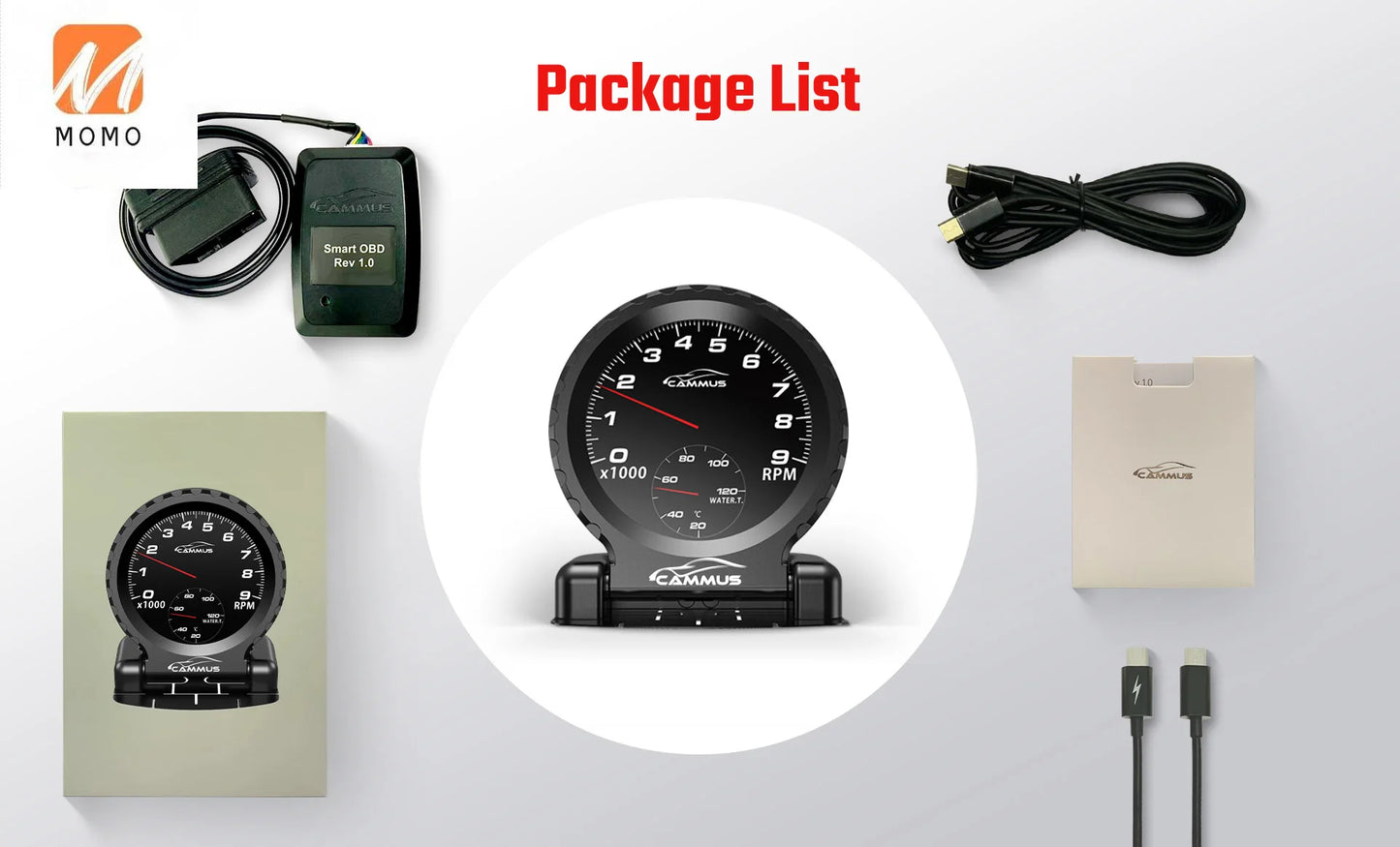 Universal OBD2 rpm Speed Digital Tachometer Meter Display Speedometer