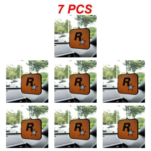 1~10PCS Trend car fragrance R star car long-lasting aromatherapy