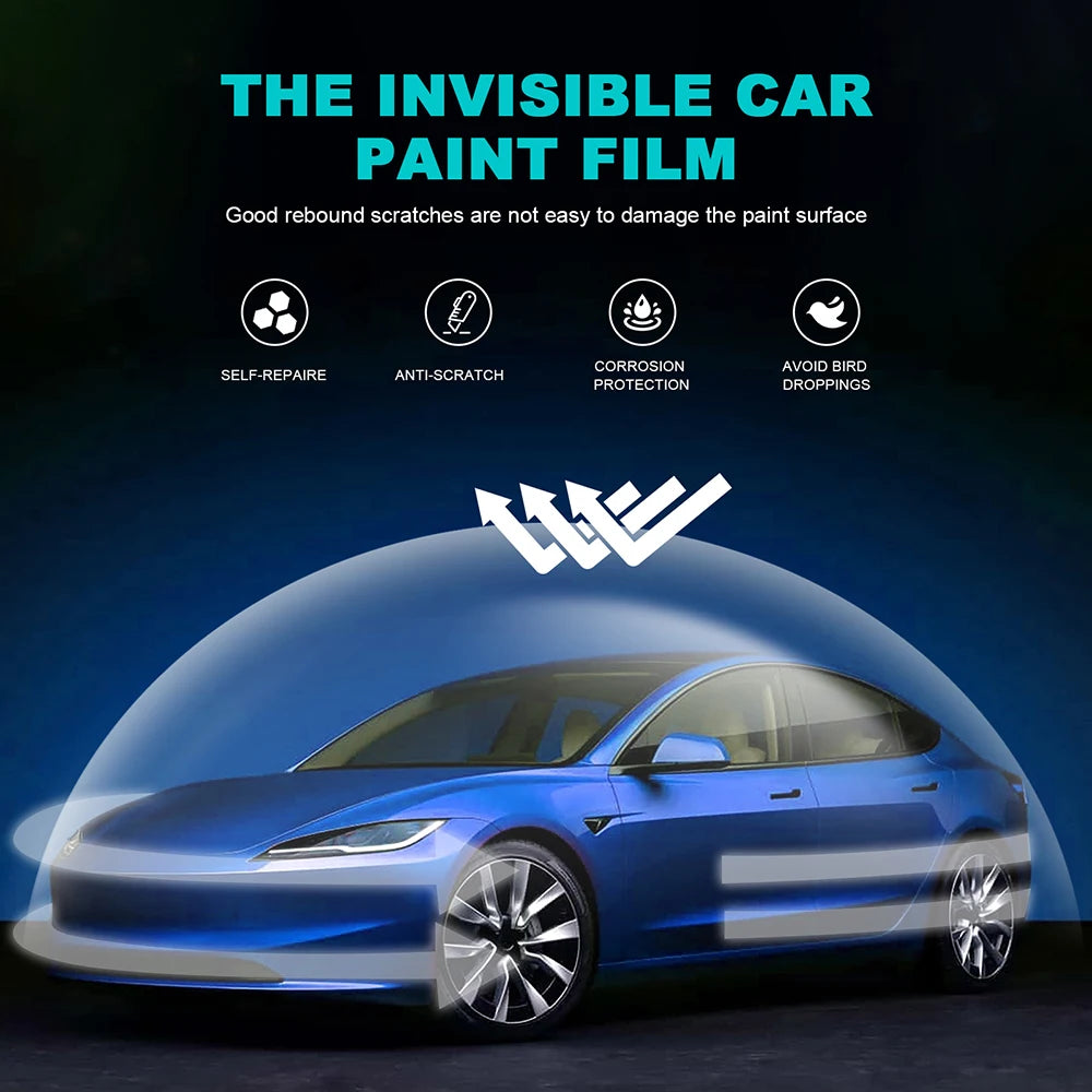 10Mil TPU Scratch Resistant Car Paint Protection Film for Tesla Model