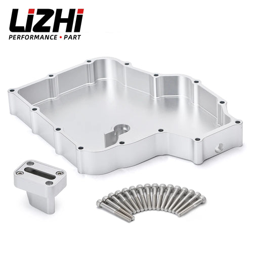 LIZHI- Low Profile Oil Pan w/ Oil Pick Up Aluminum Alloy Depth 1.5"