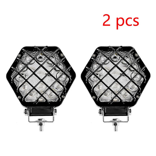 1/2 pcs 5 inch 48W LED Light Car 16Pcs LED Boat Truck Work Light