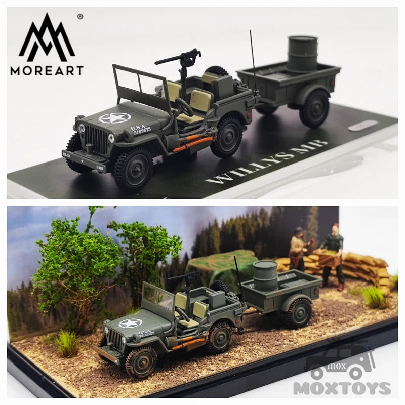 TIME MICRO MoreArt 1:64 Willys mb battlefield supply scenario / Willys