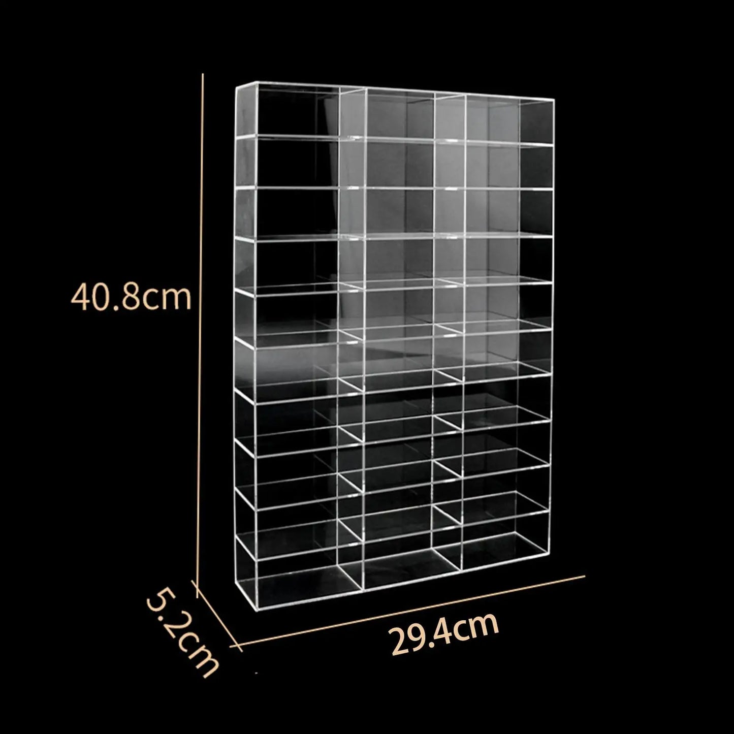 Acrylic 1/64 Scale Model Car Display Case Showcase Display Cabinet for