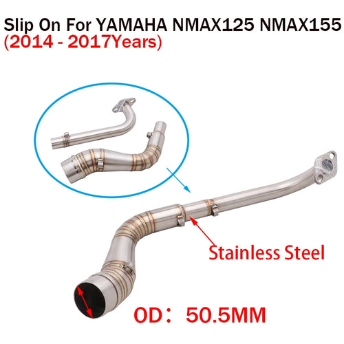 Slip On For YAMAHA NMAX125 NMAX155 NMAX 125 155 2015-2017 Motorcycle