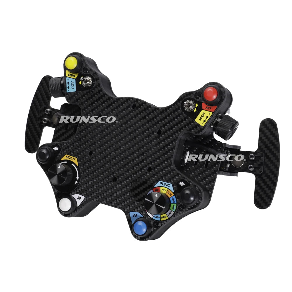 320mm Flat Steering Wheel And Sim Hub Sport Racing Game Steering Wheel