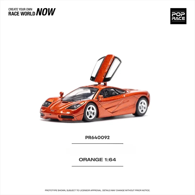 **Pre-order **Xcartoys x POP RACE 1:64 F1 Orange Model Car