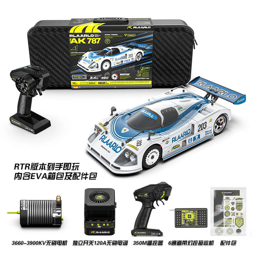 1/10 Rlaarlo Ak-787 Flat Race Car Rc Drift Car 195km/H Carbon Brazed