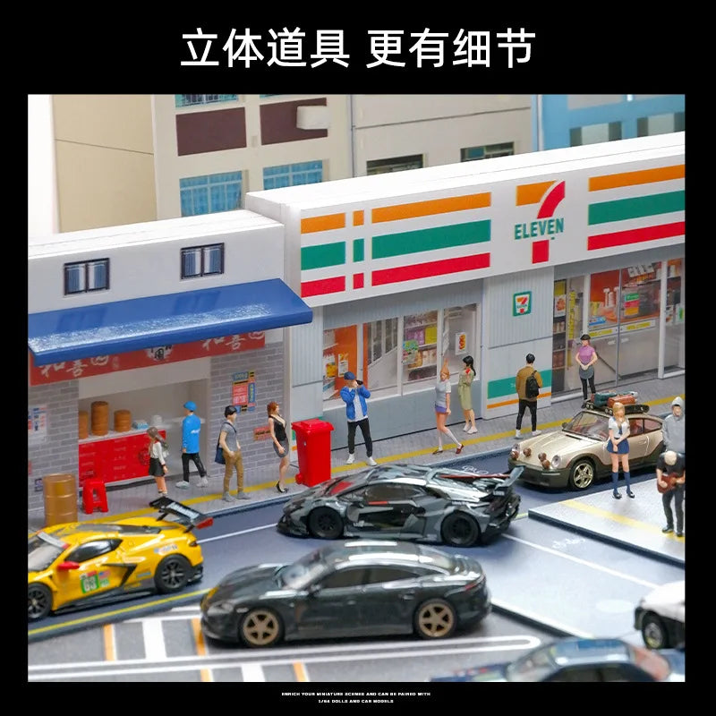 1: 64 Miniature Convenience Store Supermarket Architectural Scene