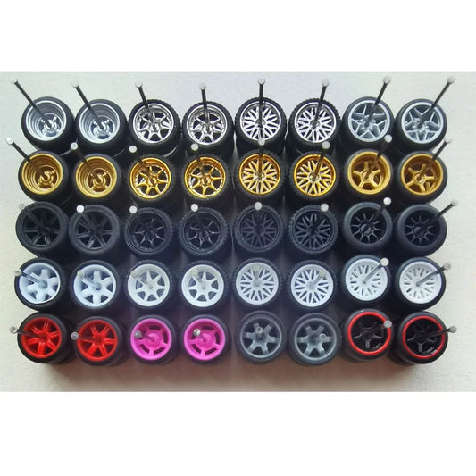 1: 64 Custom Alloy Car Hot Wheels Model Modification Accessory Tires