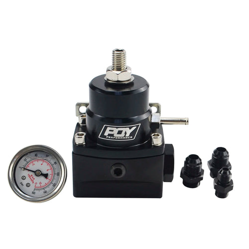 LIZHI RACING - AN8 high pressure fuel regulator w/ boost - 8AN 8/8/6