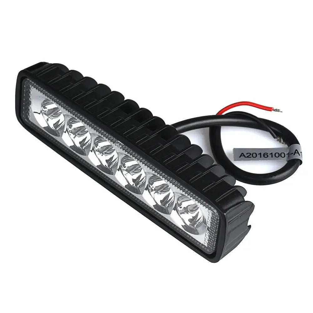 1Pcs 18W Spotlight LED Bar Lamp ATV Off Road SUV 4WD Car Boat Truck