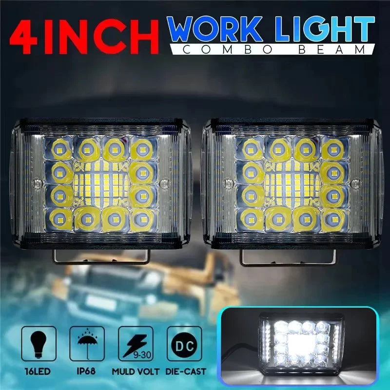 Three-sided Illuminated Work Light Wrangler Off-road Vehicle Modified