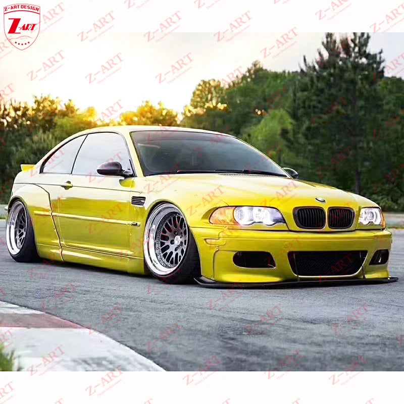 Z-ART wide body kit for BMW E46 1998-2005 retrofit body kit for BMW 3