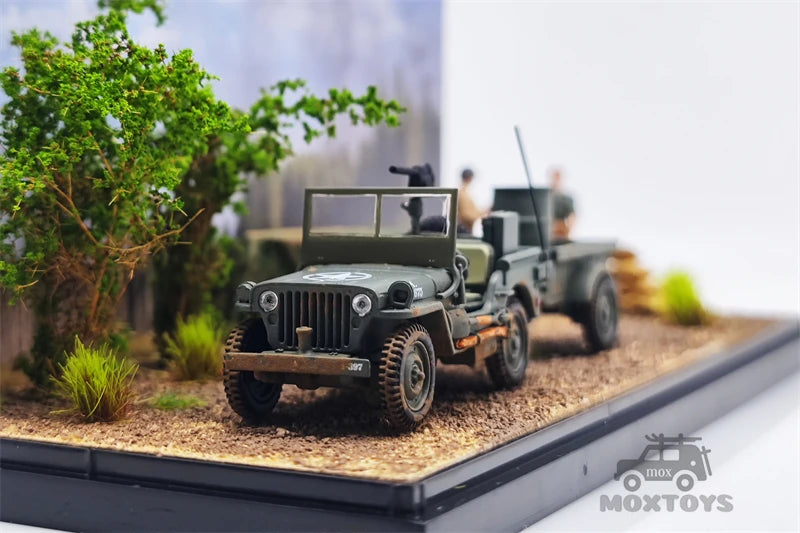 TIME MICRO MoreArt 1:64 Willys mb battlefield supply scenario / Willys