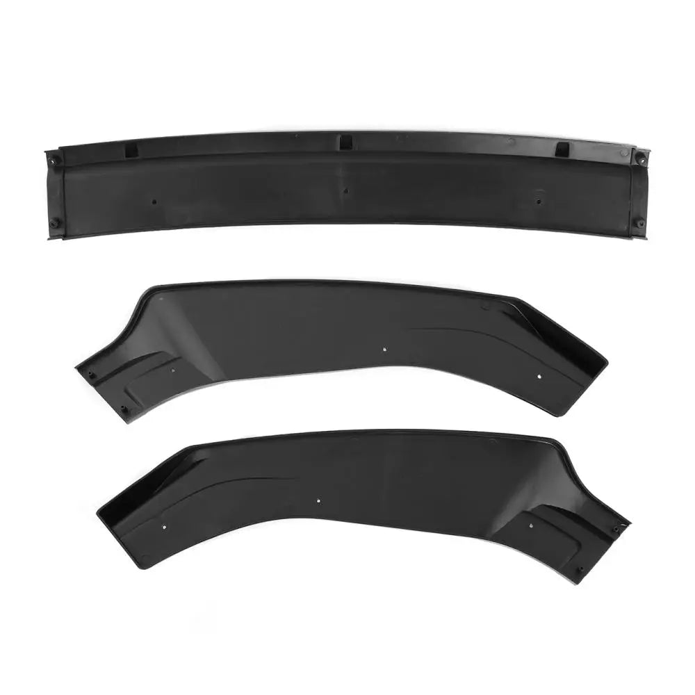 3Pcs Front Bumper Lip Spoiler Splitter Gloss Black For Volkswagen Golf