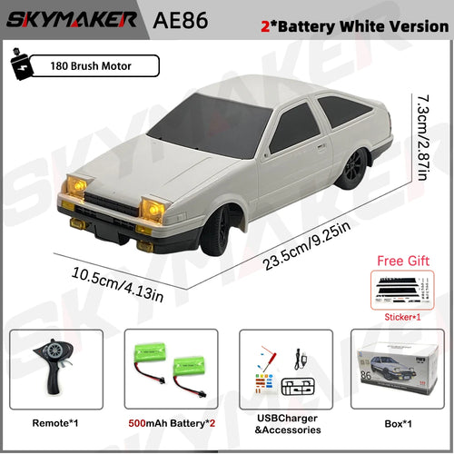 1:18 AE86 Model LD1801 RX-7 FC LD1802 RC Drift Car 1/18 2.4G Remote