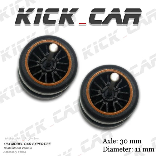 1/64  ABS Wheels Diameter 10.8mm Tyre for Diecast Model Car Basic