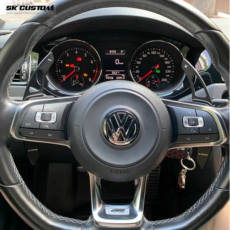 SK CUSTOM Steering Wheel Shift Paddle Extension For Volkswagen Golf 7