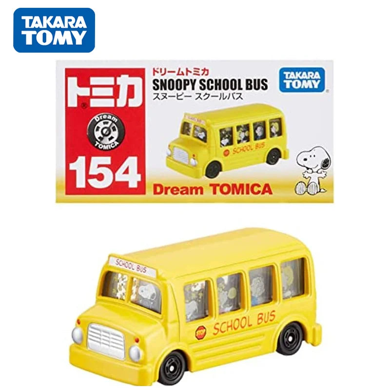 TAKARA TOMY Tomica NO.154 Snoopy School Bus Alloy Car Dream Series