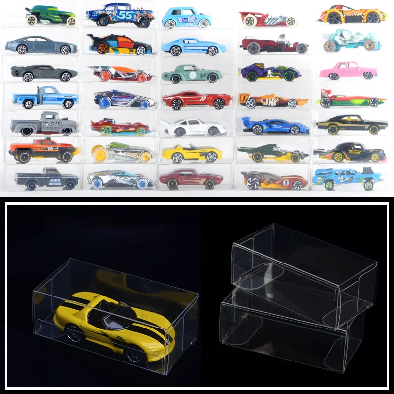 50PCS 1/64 Scale Vehicle Model Car Display Case Toy Storage