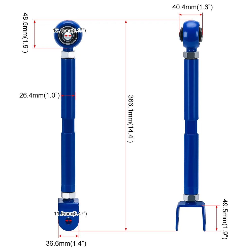 LIZHI - FOR 89-94 240SX S13 Camber + Traction Arm + Tension + Rear Toe