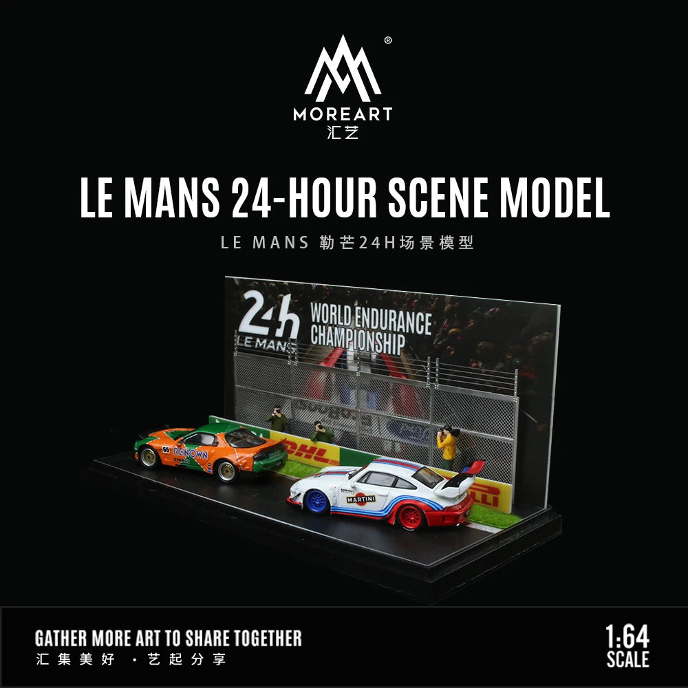 Timemicro&MoreArt 1:64 LE MANS 24H Scene - with dust cover