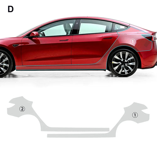 1SET Paint Protection Film for Tesla Model 3 Highland 2024 8.5thick