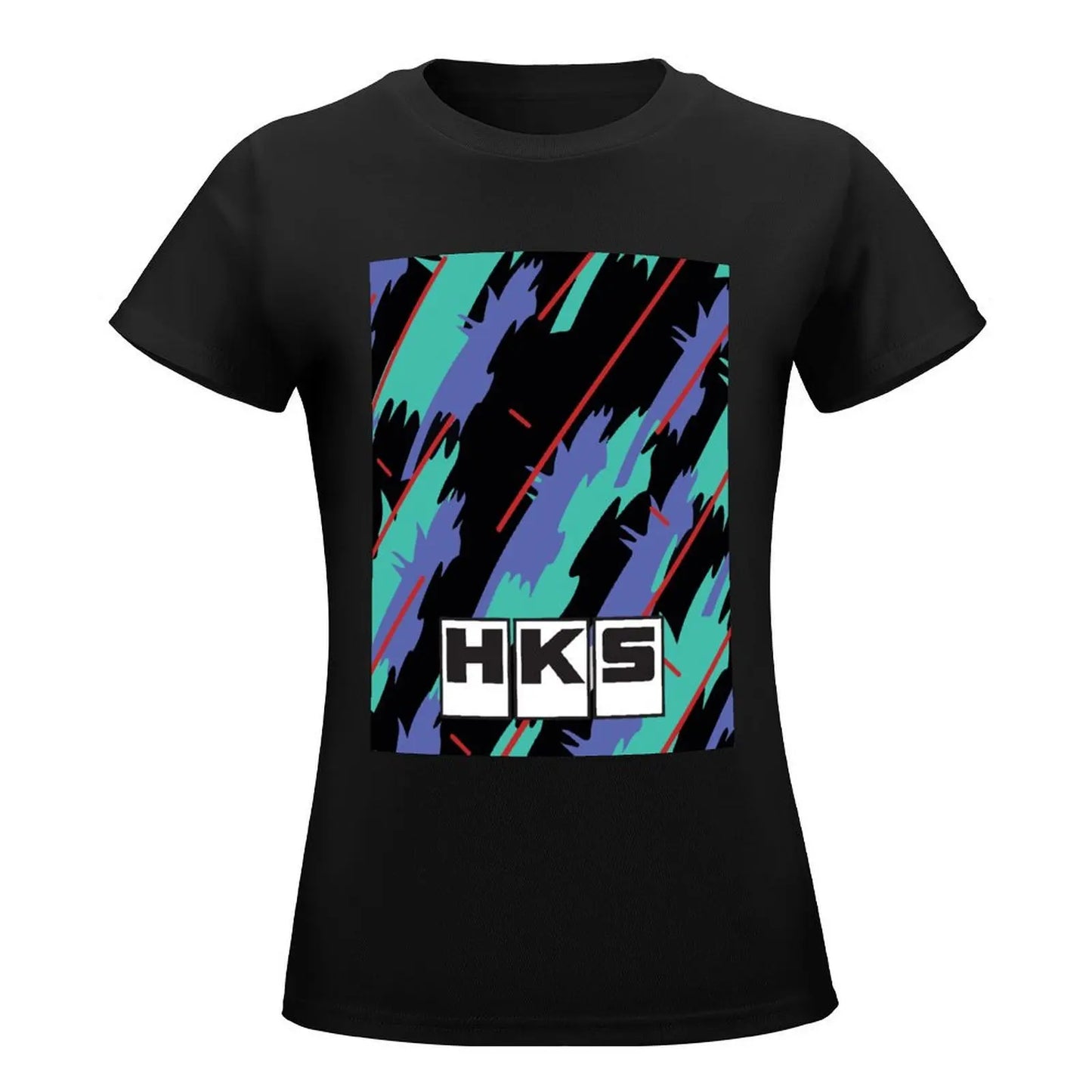 HKS Retro Pattern T-Shirt korean fashion graphics vintage clothes